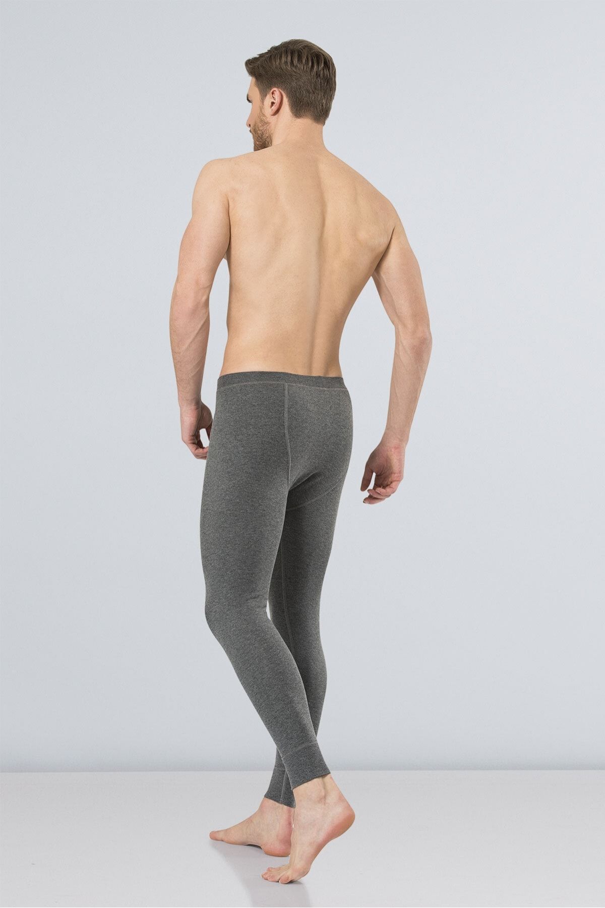 TÜREN-193 Grey Melange Ανδρικό Thermal Long Johns 5