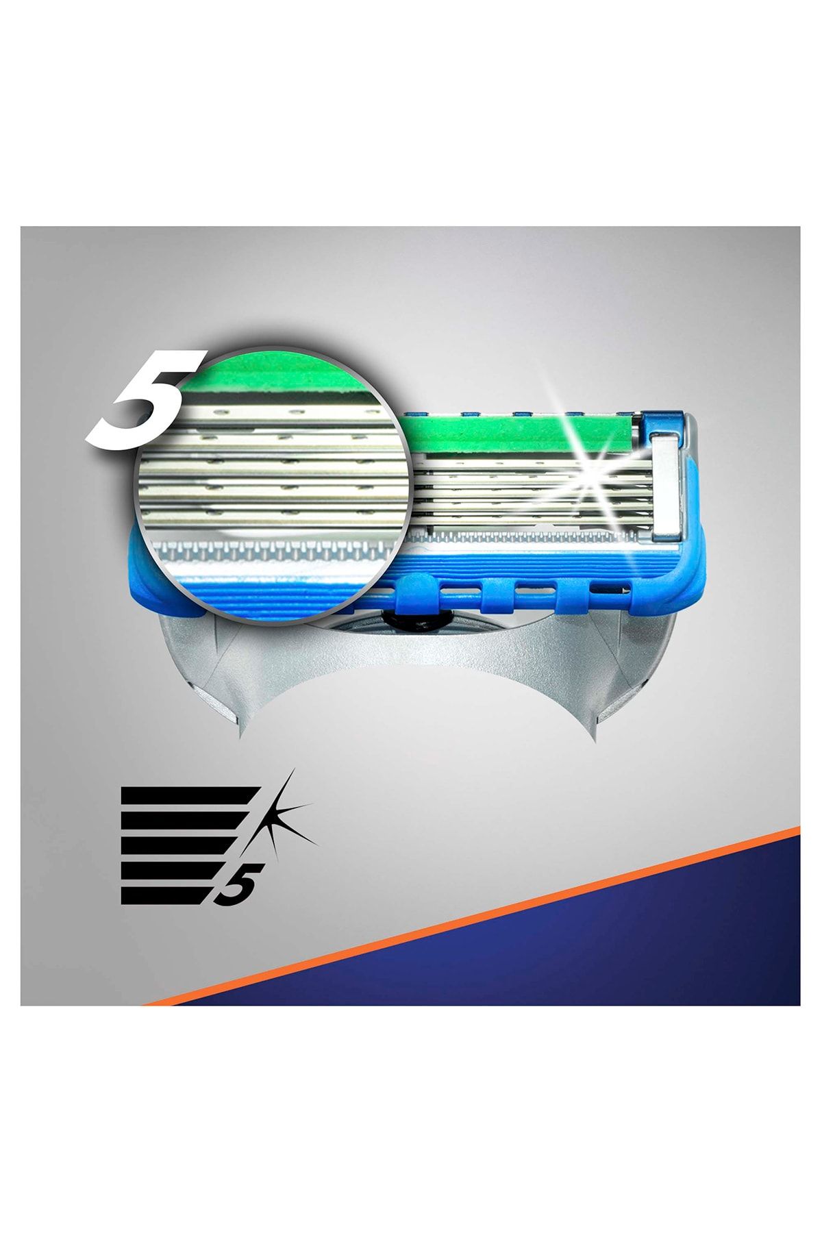 Gillette-Fusion Proglide Power Replacement Shaving razor 4 pcs 5