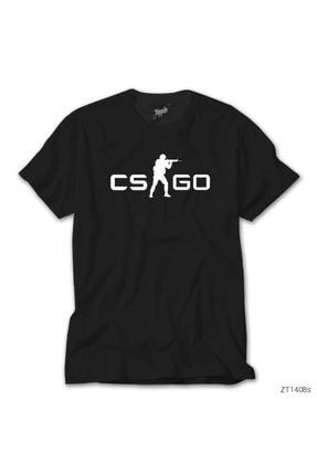 Counter Strike Csgo Logo Siyah Tişört ZT1408s