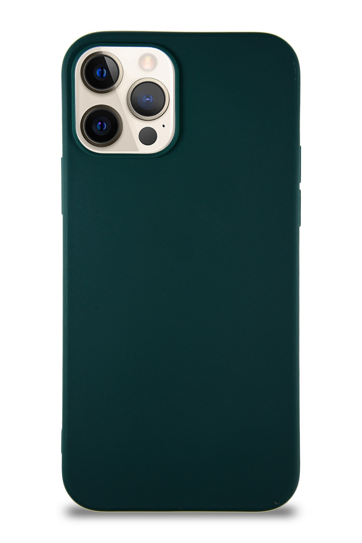 Apple iPhone 12 Pro Soft Premier Renkli Silikon Kapak - Yeşil