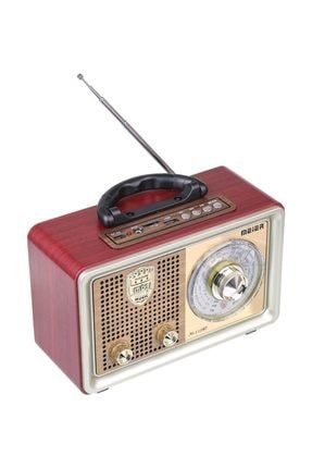 Meier M-110bt Bakır Renk Nostaljik Radyo Ahşap Görünümlü Bluetooth Hoparlör Fm Sd Kart Usb Girişi MBT15