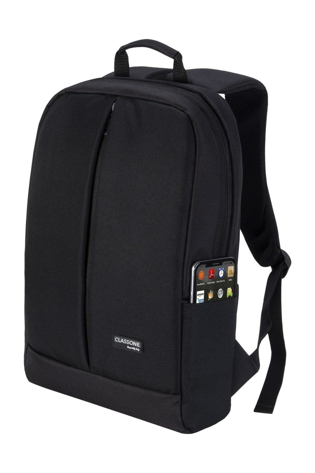 Classone-Z20015.6 "حقيبة ظهر للكمبيوتر المحمول باللون الأسود + ماوس لاسلكي 3