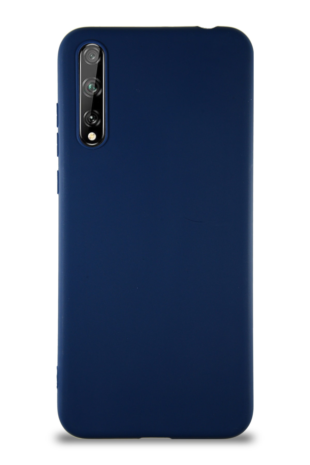 Huawei Y8P Soft Premier Renkli Silikon Kapak - Lacivert