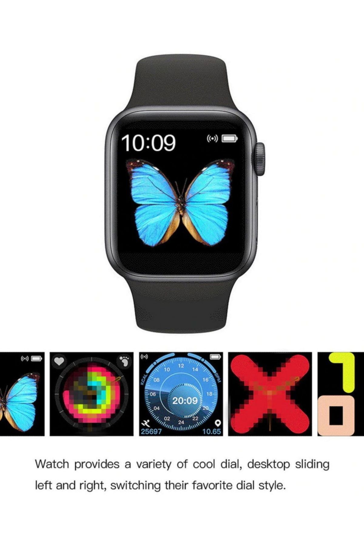 AteşTech Akıllı Saat T500 Smart Watch Türkçe Menü Tam Dokunmatik Siyah -  TRENDYOL