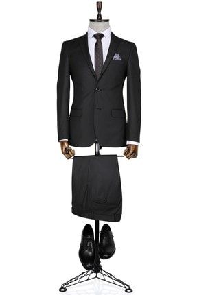 Battal Siyah Erkek Takım Elbise 3B9M0445D077