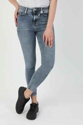 760 Dıana Yüksek Bel Dar Paça Super Slim Fit Mavi Kadın Jean Pantolon CL1049659