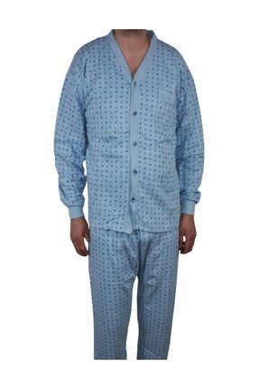 Erkek Önden Düğmeli Yazlık Pijama Takımı MDTM591