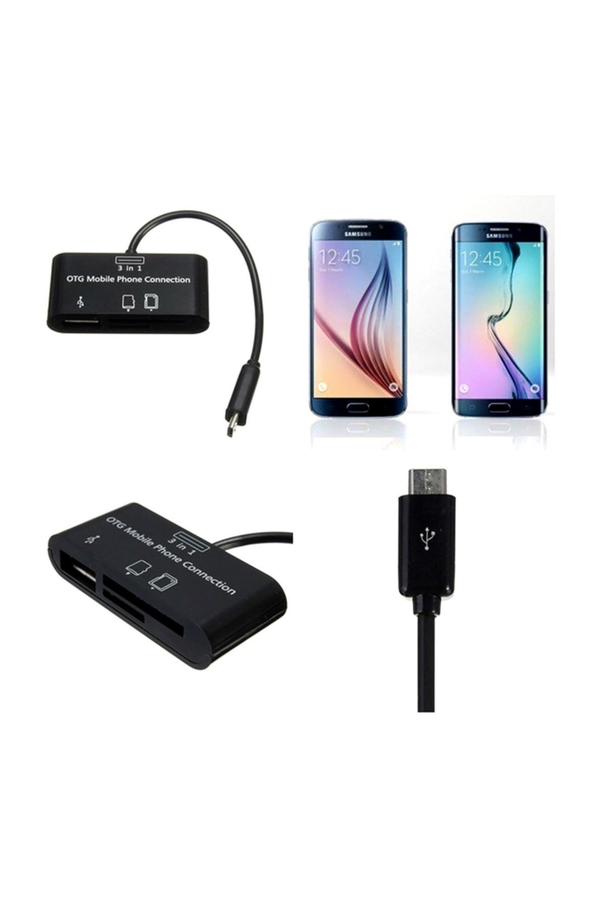 Streak-Micro Usb 3 In 1 Sd Tf Card Reader Otg Data Transmitter 2