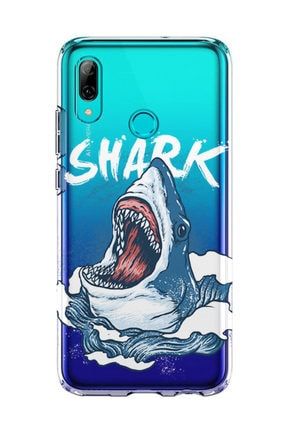 Huawei P Smart 2019 Kılıf Silikon Desenli Resimli Lüx Kapak Shark -stok 897 KL Design-98397