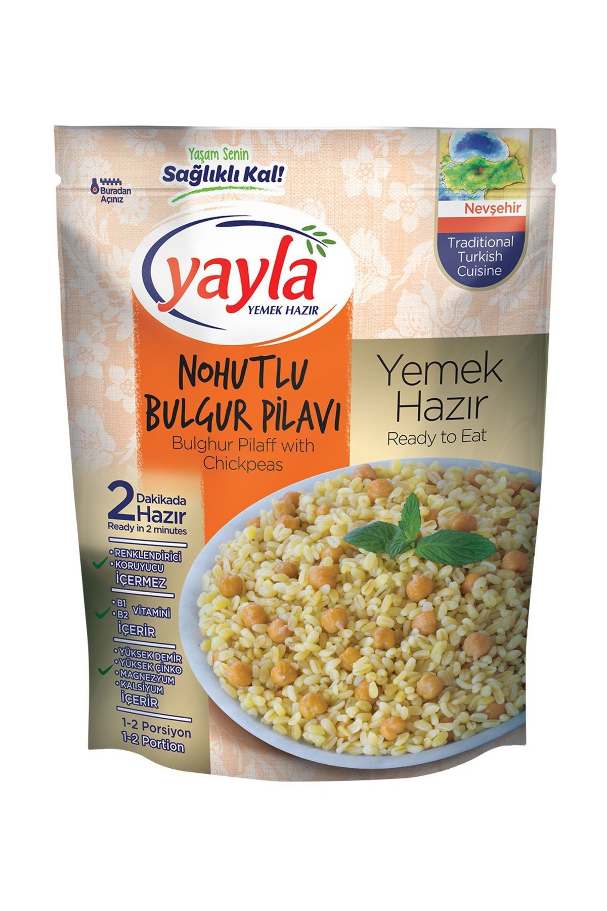 yayla yemek hazir nohutlu bulgur pilavi 250 gr fiyati yorumlari trendyol
