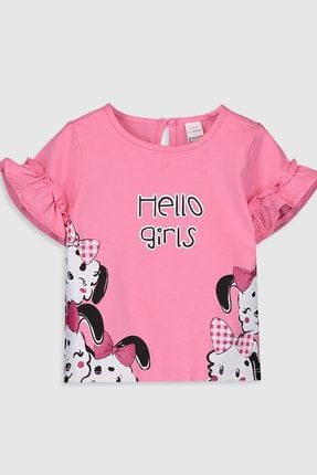 Kız Bebek Pembe Gfu T-Shirt 0SB755Z1