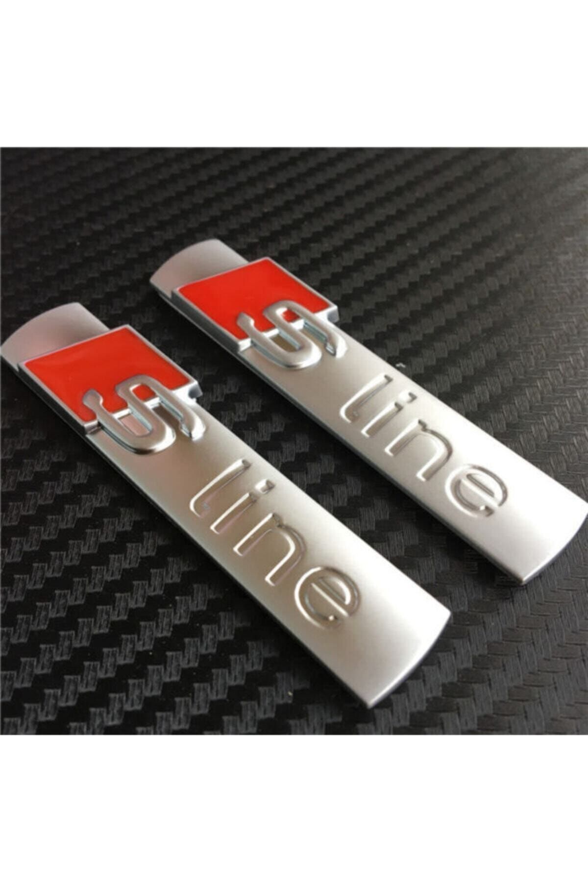 S-Line 2 Pieces Audi Fender Trunk Emblem Sticker Emblem Equivalent Audi  Sline Logo Sline S Line - Trendyol