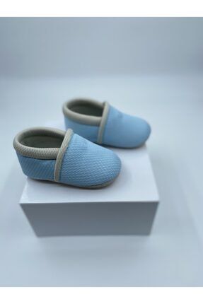 Bebek Bez Ayakkabı - 3 Katmanlı - Açık Mavi CRB-06