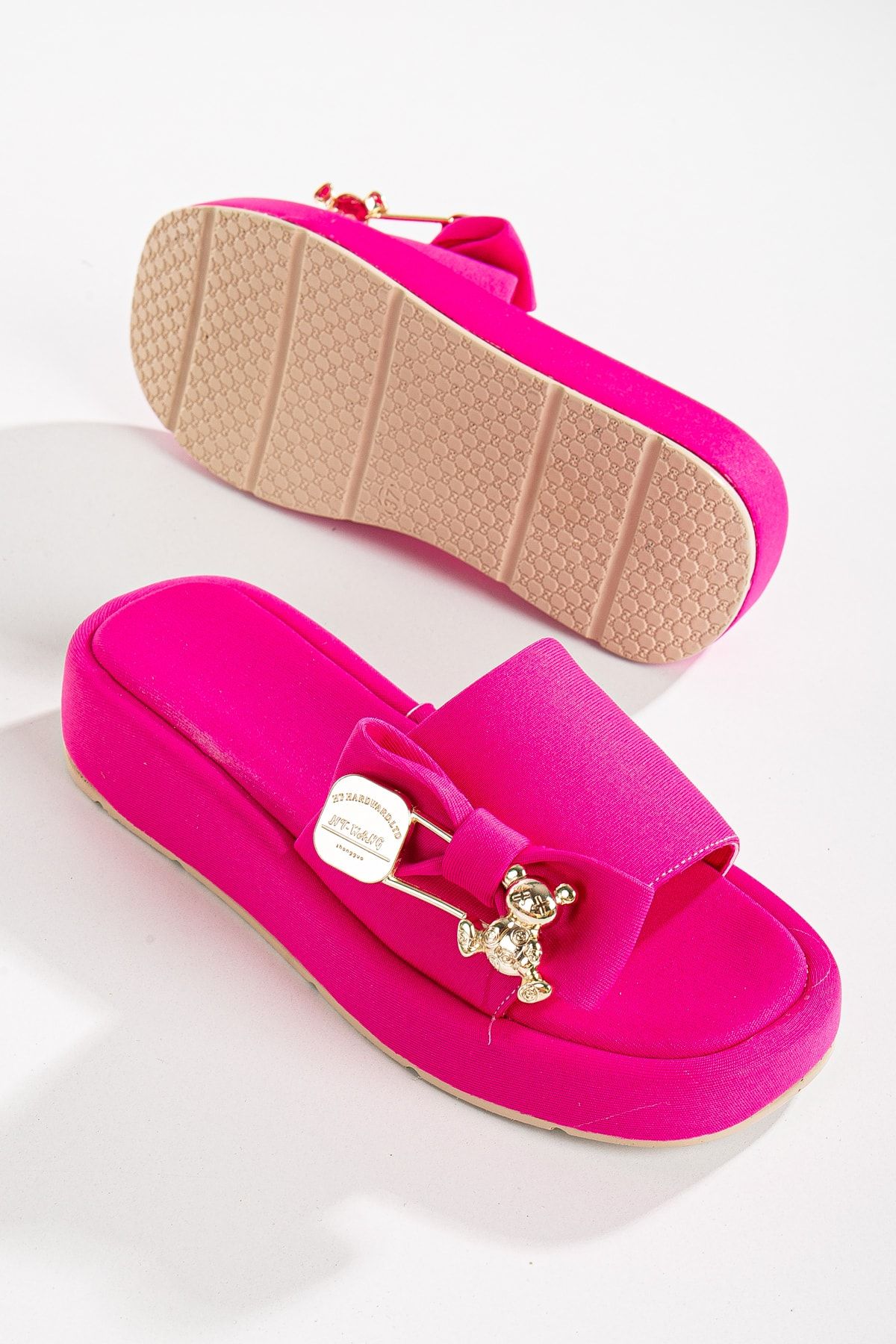 Hot pink flip flops on sale