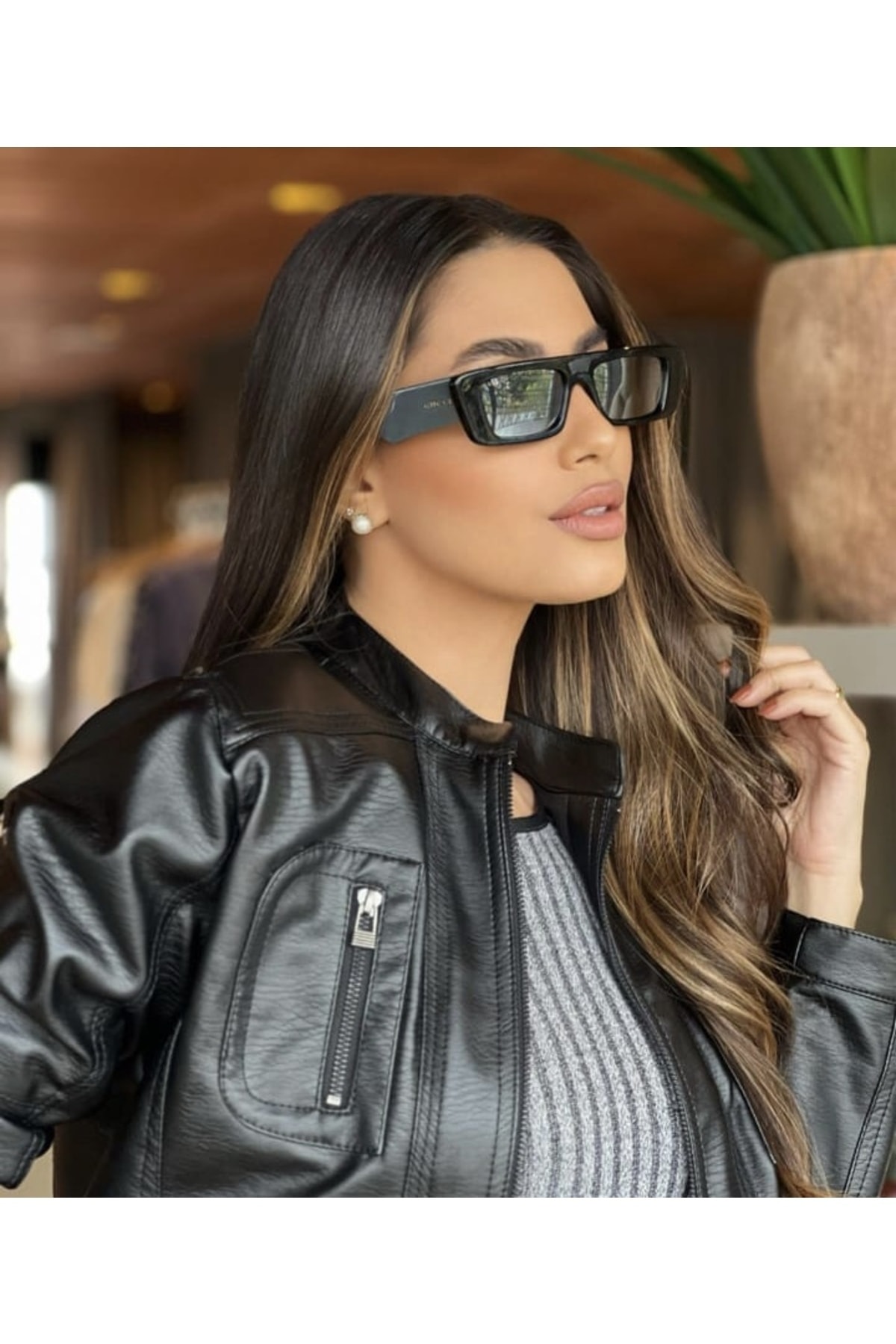 Gucci GC1331S00554 Kadın Güneş Gözlüğü Siyah Kemik Çerçeveli