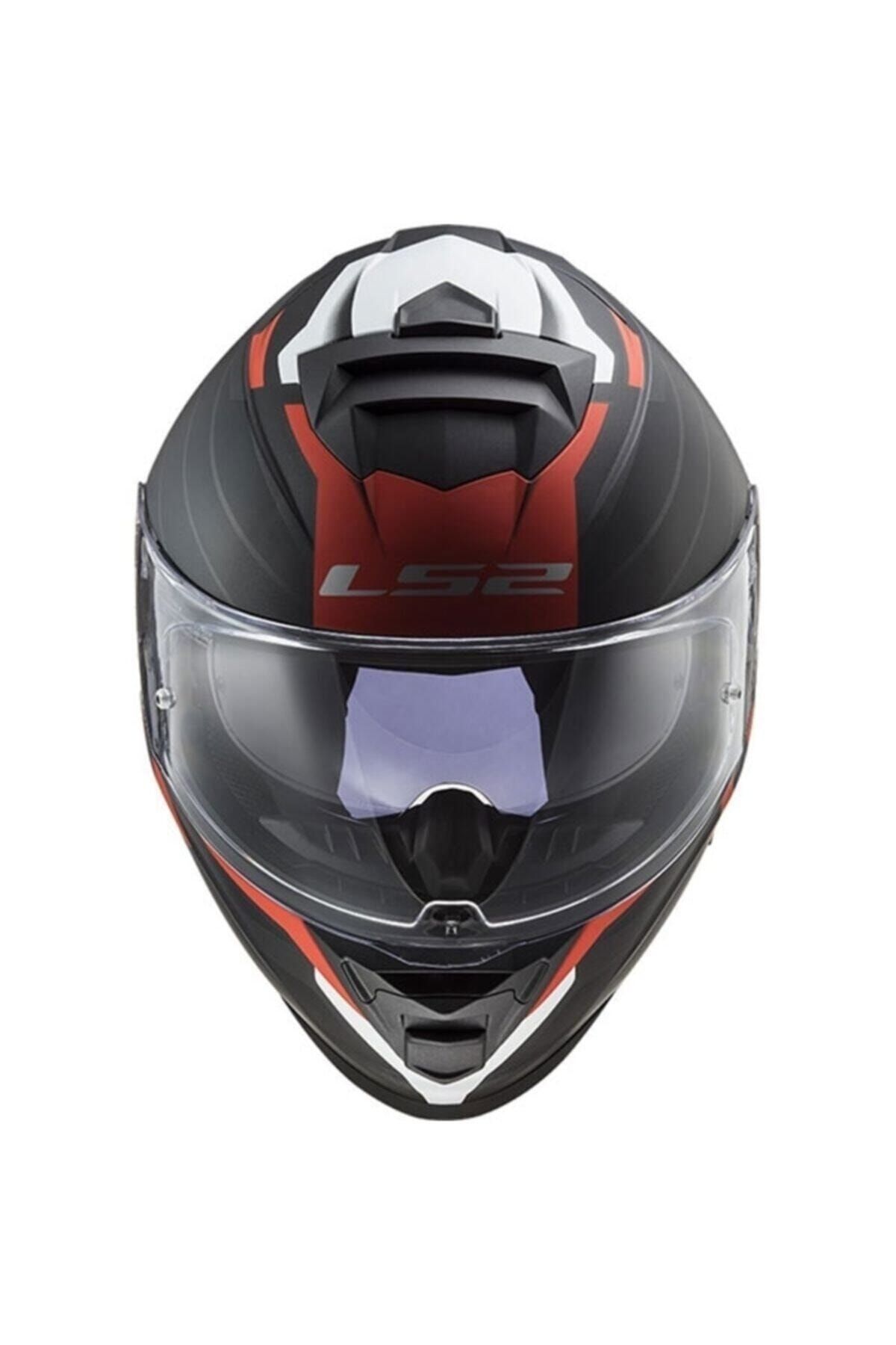 LimitsizMagaza Ls2 Storm 2 Nerve Mat Siyah-kırmızı Kask