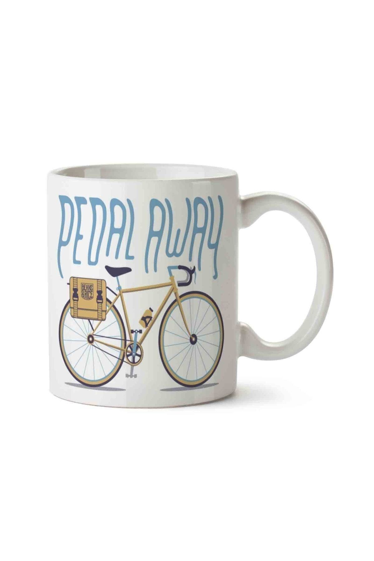HobiShop Bike Pedal Away Porcelain Mug Cup Trendyol