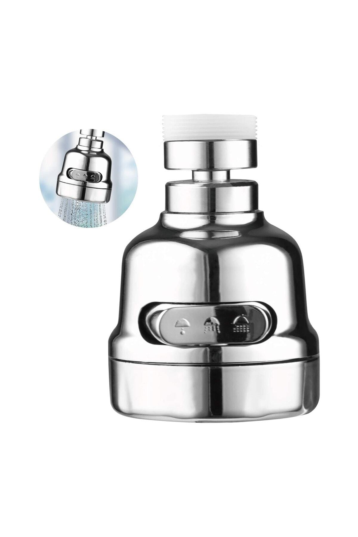 Soillium 3 Fonksiyonlu Su Tasarruflu Musluk Ucu 1 Adet Mutfak Çeşme Ucu Döndürülebilir Hareketli Başlık