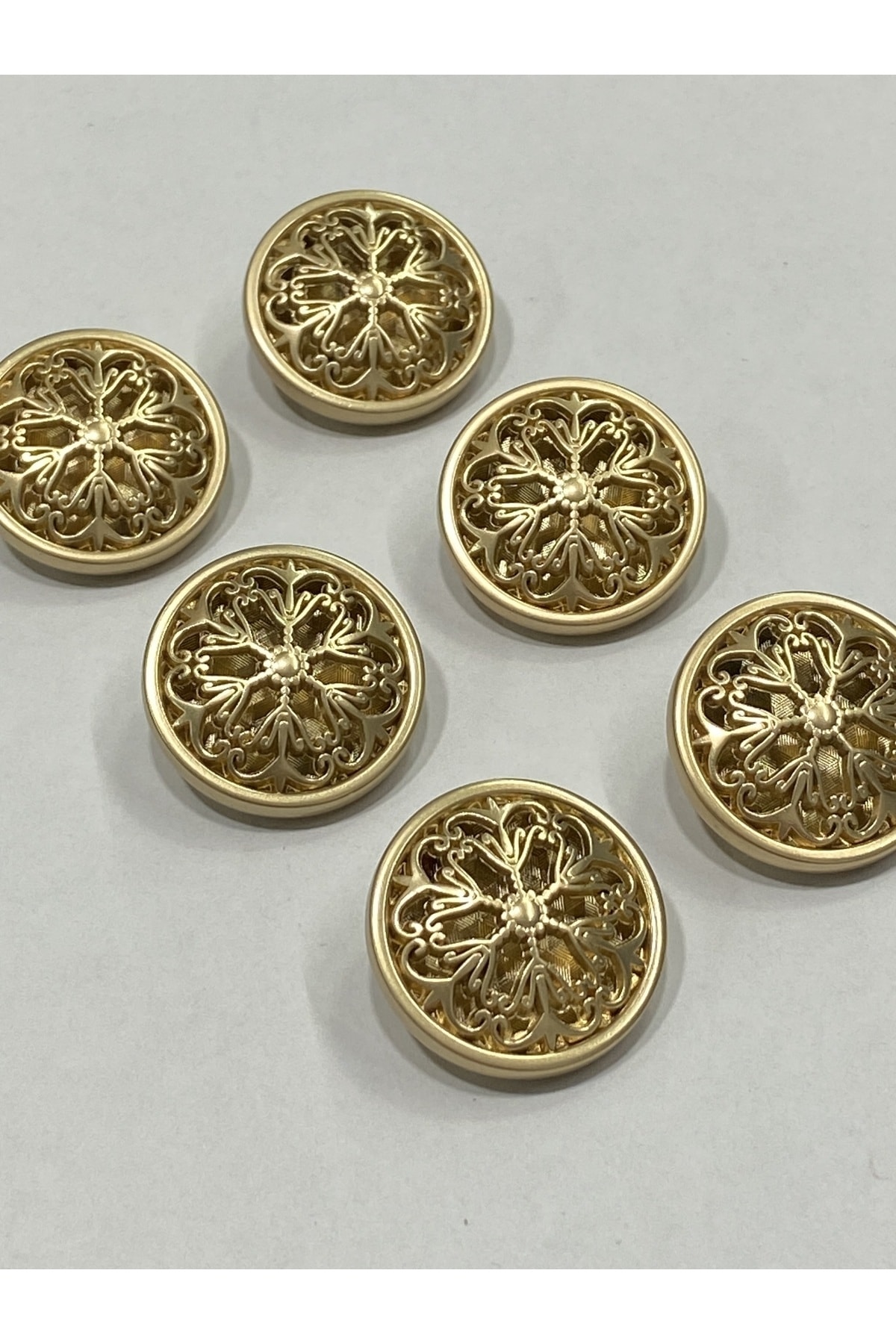 Coat Topcoat button / design button / special coated button / Matte gold set of 6