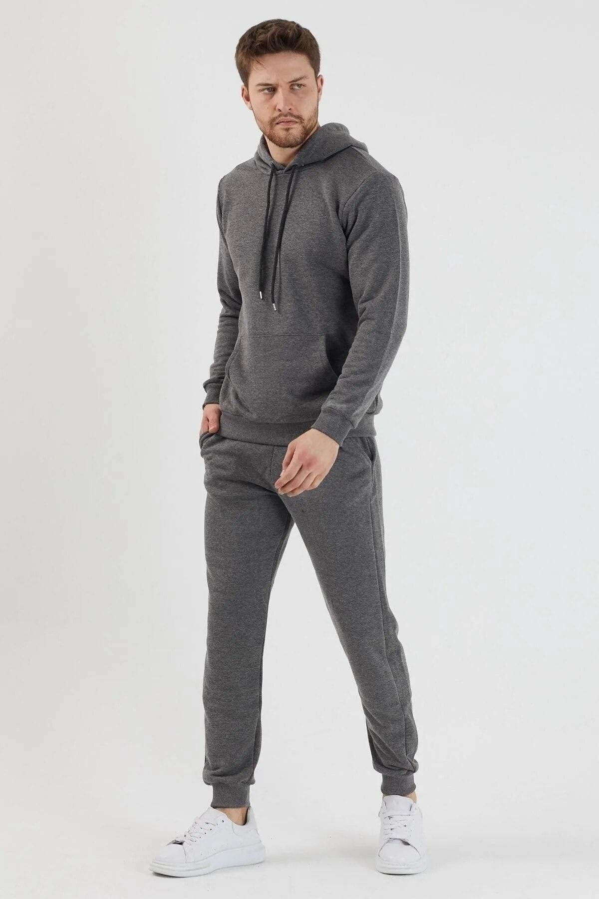 Plain black 2025 sweat suit