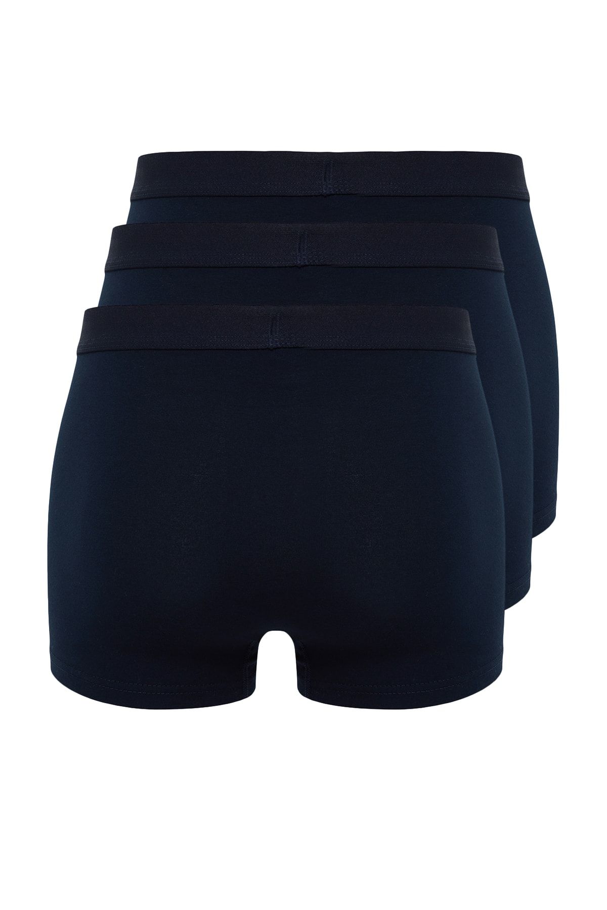 Trendyol Collection-Flache Boxershorts in Marineblau, 3er-Pack - TMNAW20BX0063 3