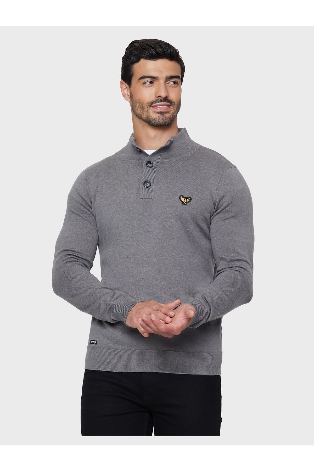 Threadbare Pullover - Silberfarben - Regular - Trendyol Fit