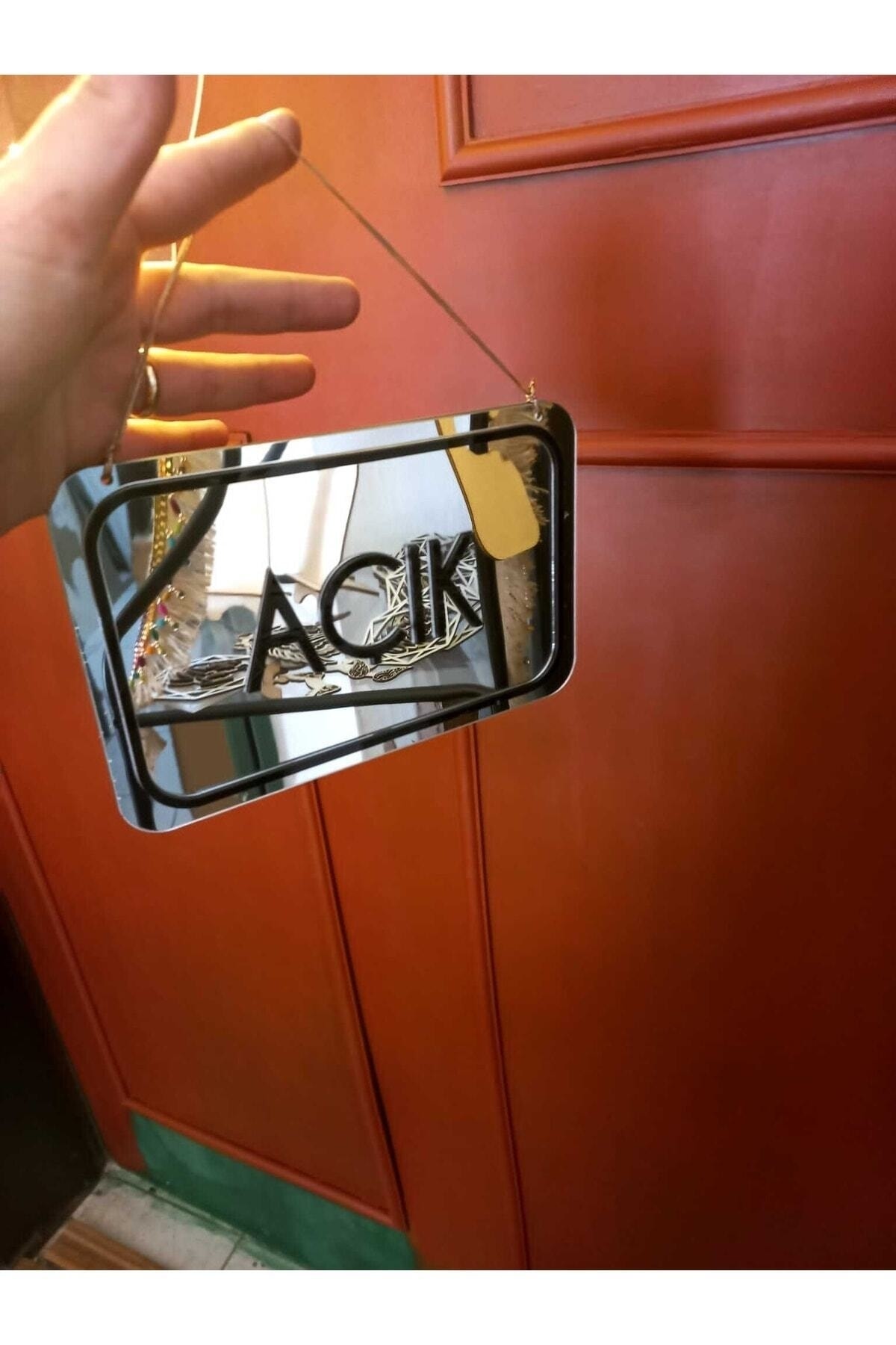 Pleksivent Tasarım Kesim AÇIK KAPALI YAZISI