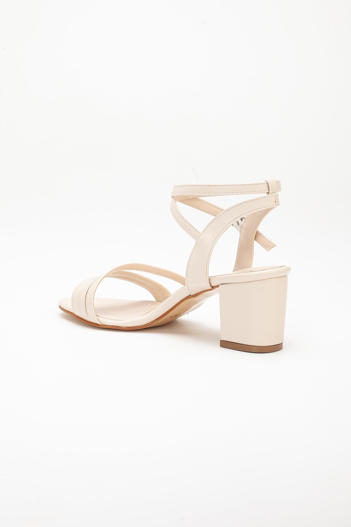 LİLLA  kadın kısa topuklu abiye ayakkabı - Görsel 5