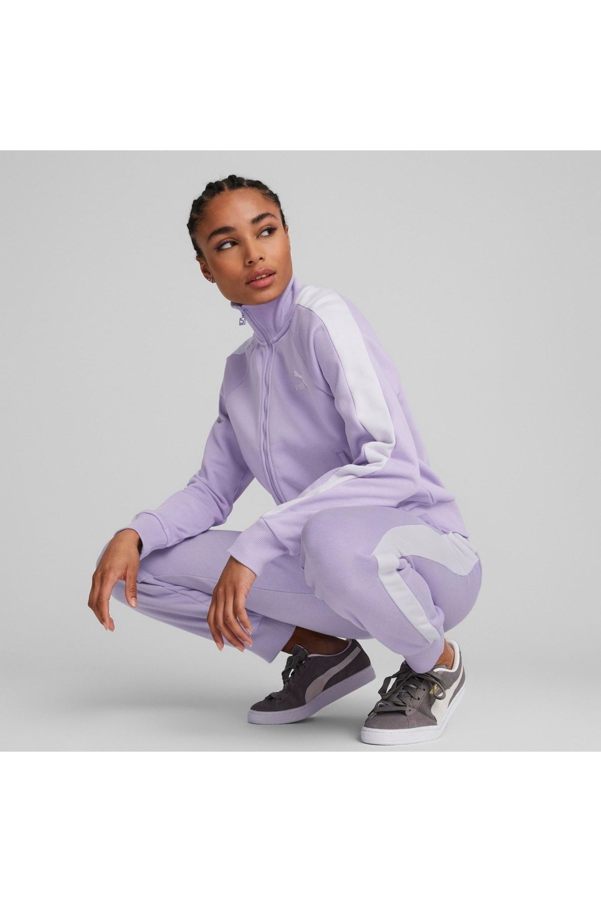 Puma sales tracksuit purple