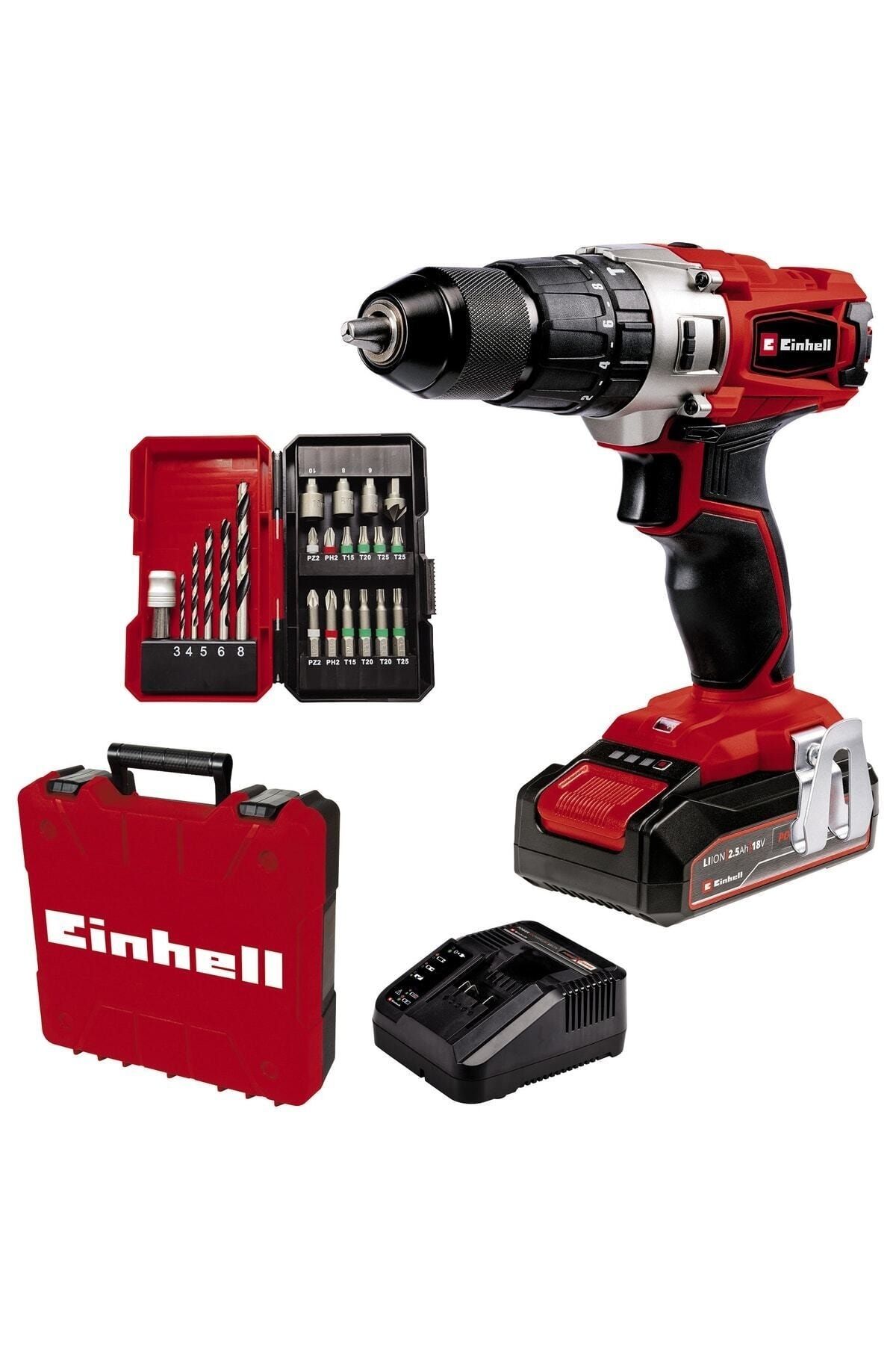 Einhell TE-CD 18/2 Li-i +22 (1x2,5 Ah), Akülü Darbeli Vidalama Seti Fiyatı, Yoru