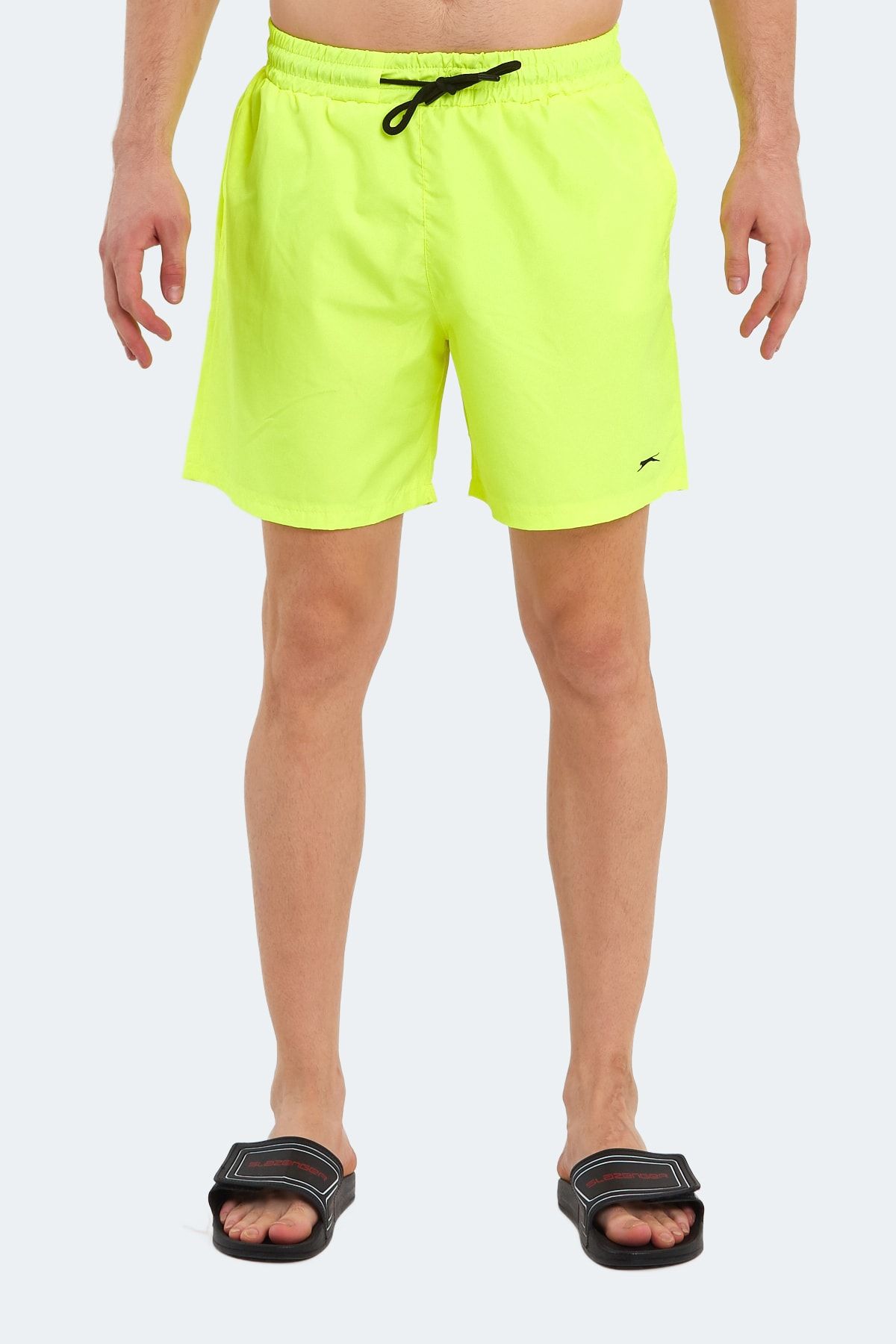 Mens neon yellow swim hot sale shorts