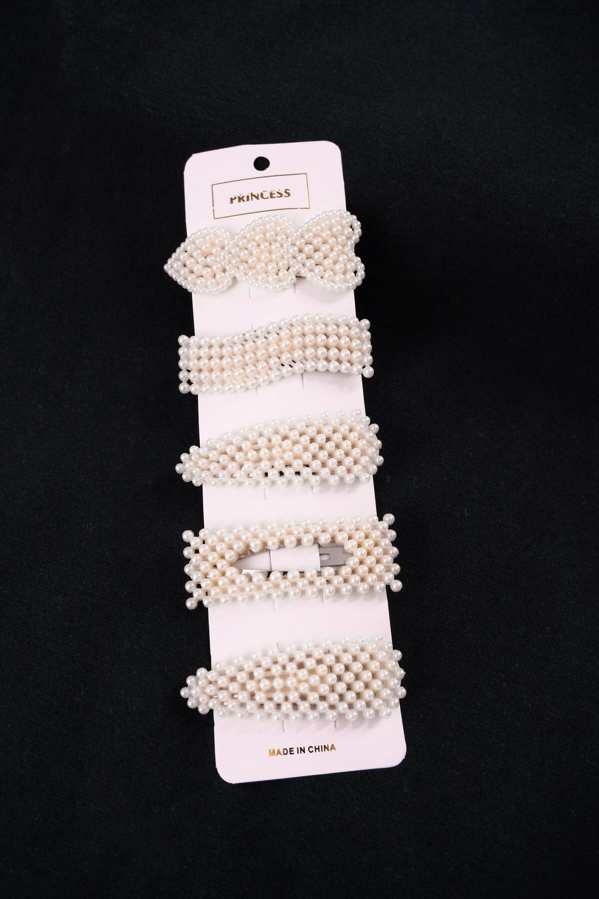 Women's 5-Piece Pearl Model Side Snap Hairpin Set