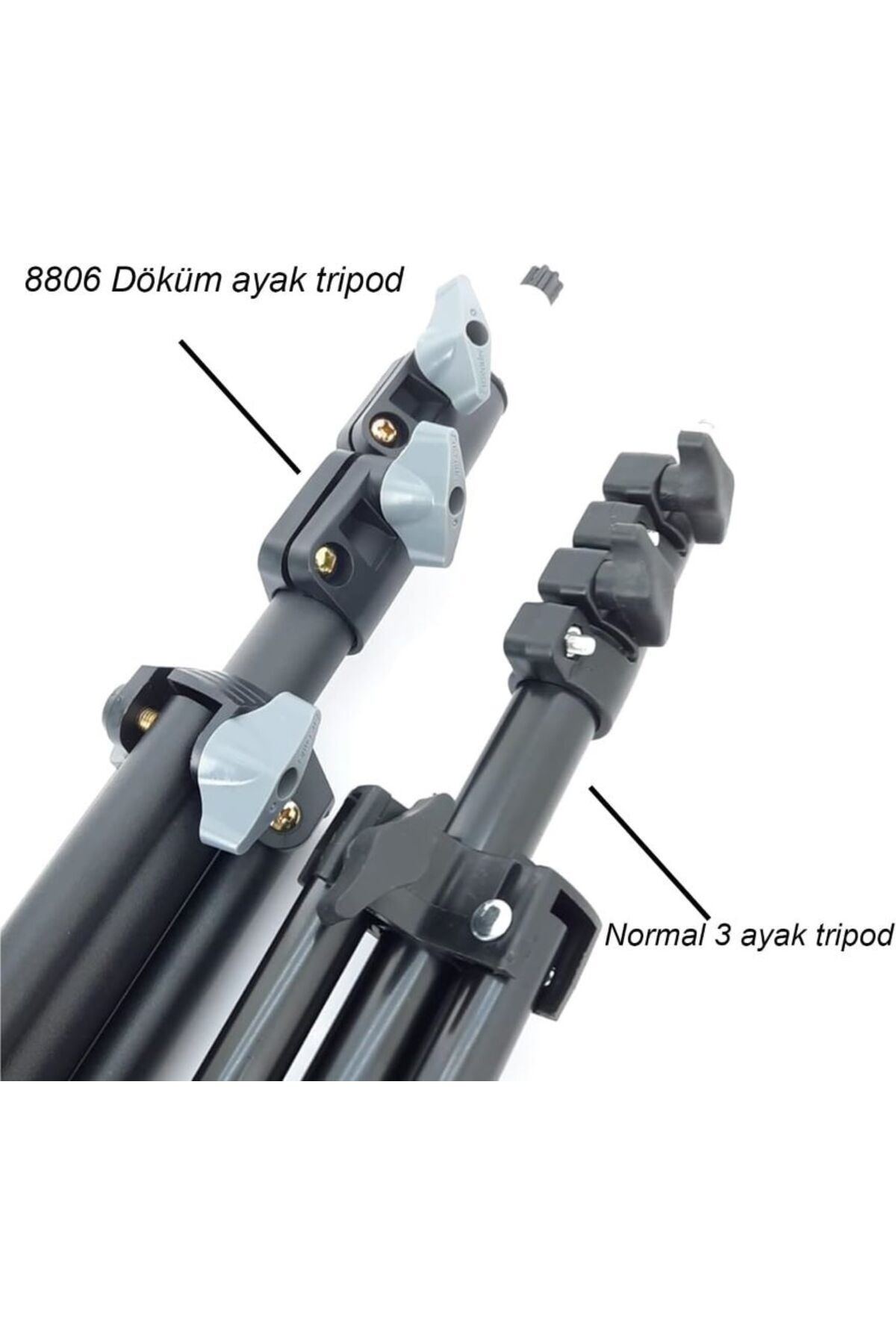 Coverzone-Tripod with Wheels Camera Stand Iron 940GR Camera Paraflash Camera Youtuber Stand+3 Wheels 5