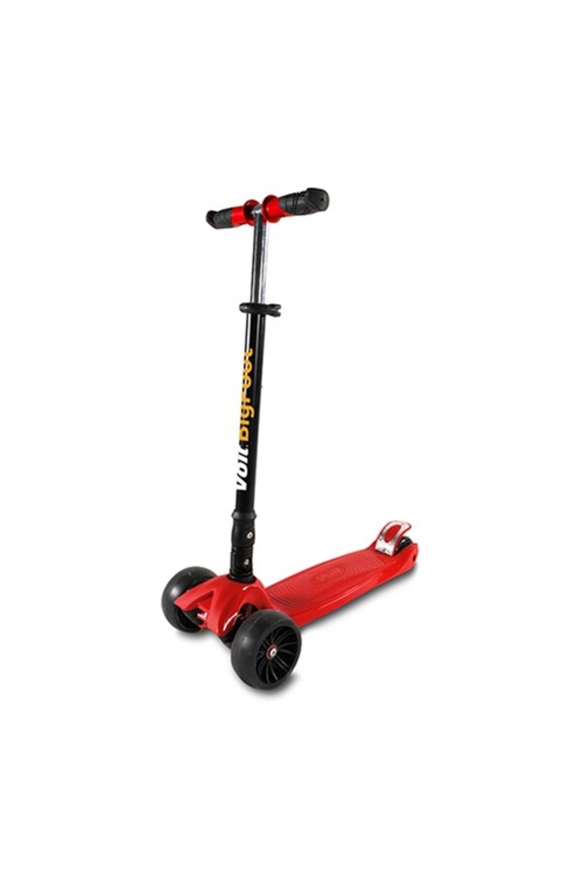Voit 218c Işıklı Geniş 3 Teker Scooter-Kırmızı