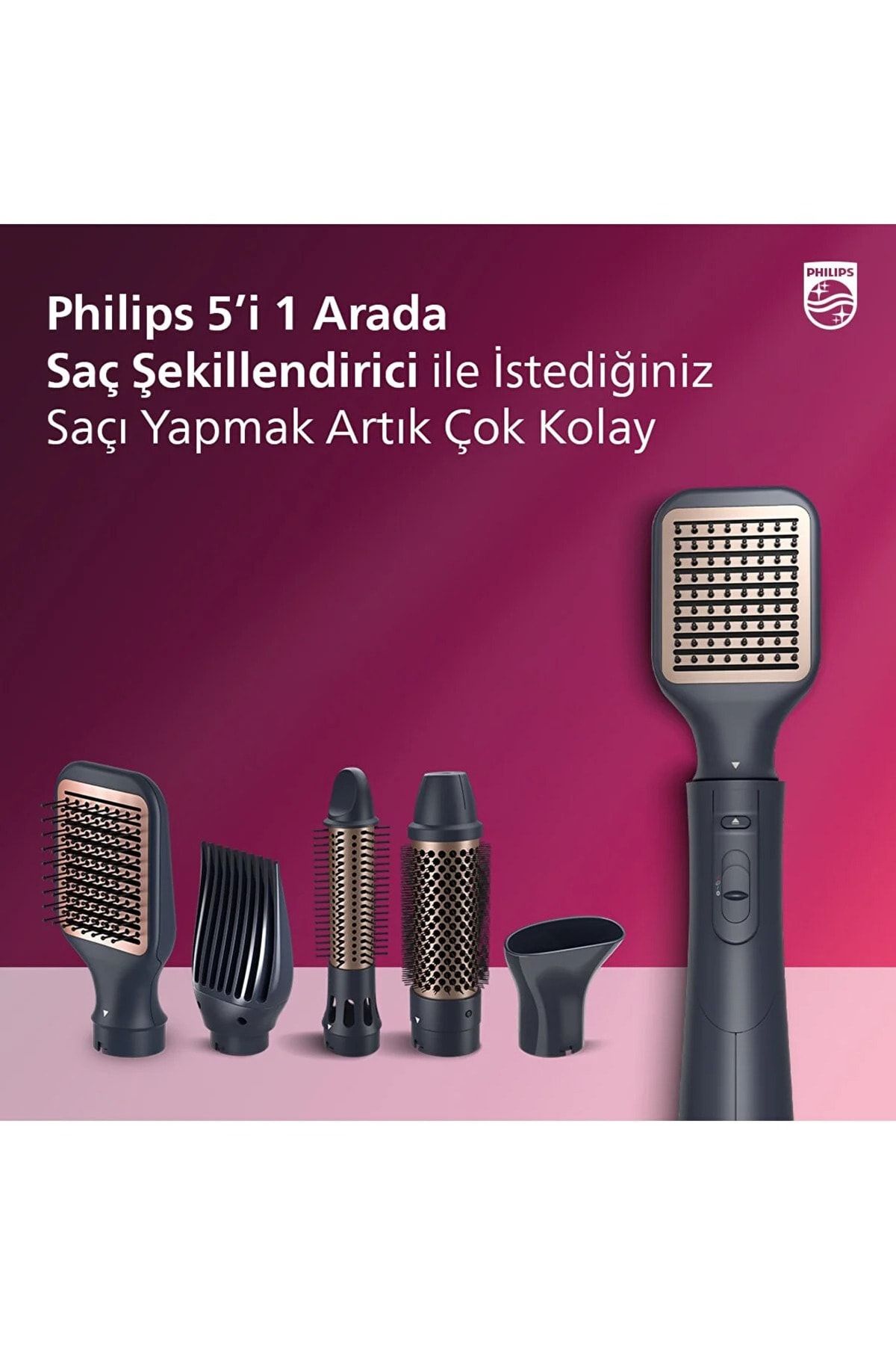 Philips 5000 Series 5 in 1 Argan Oil Hair Styling Keratin Care Effect