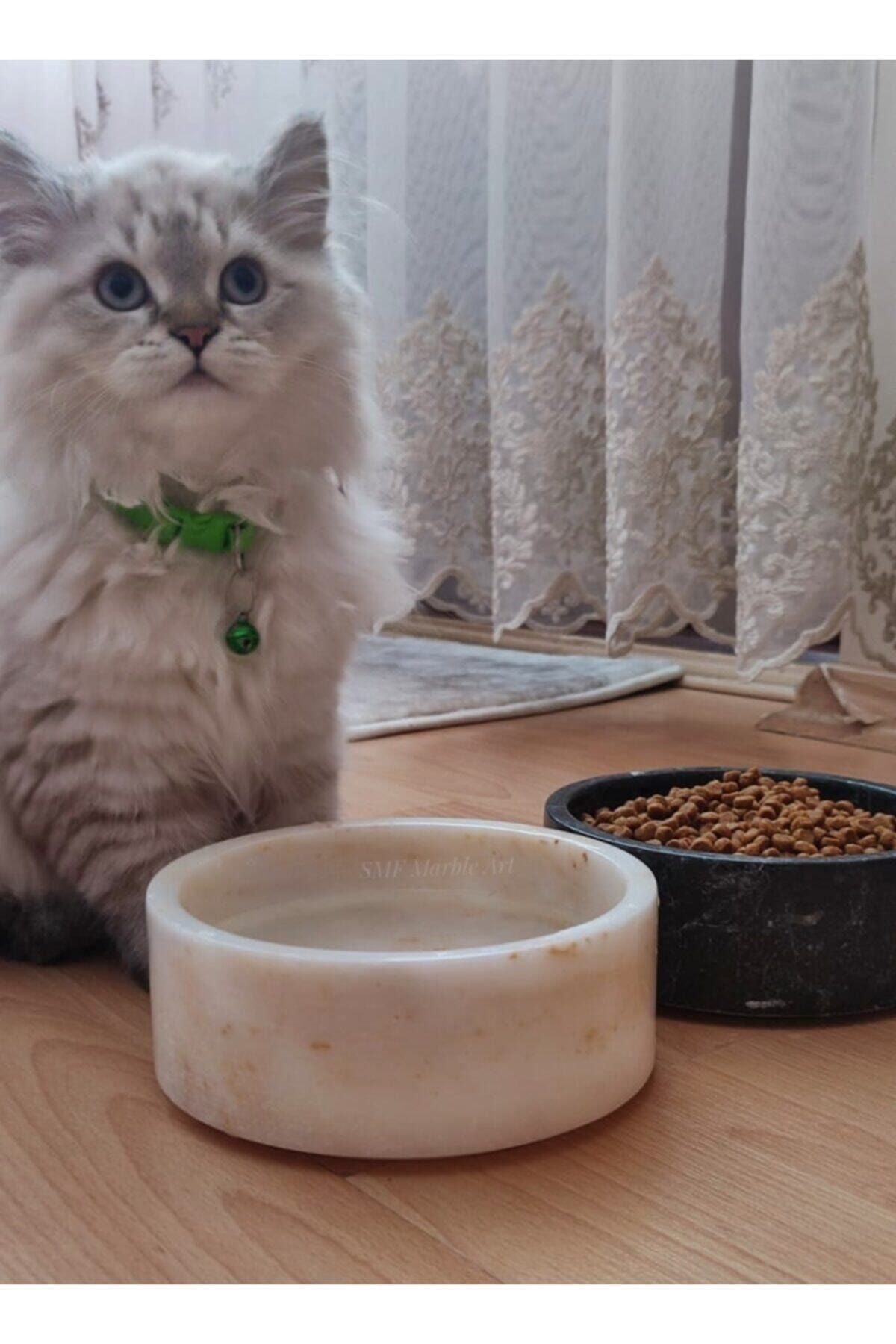 Marble cat bowl shop