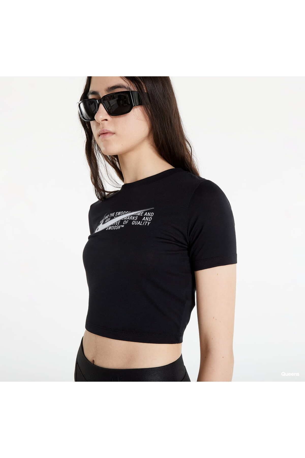 Nike t shirt crop sales