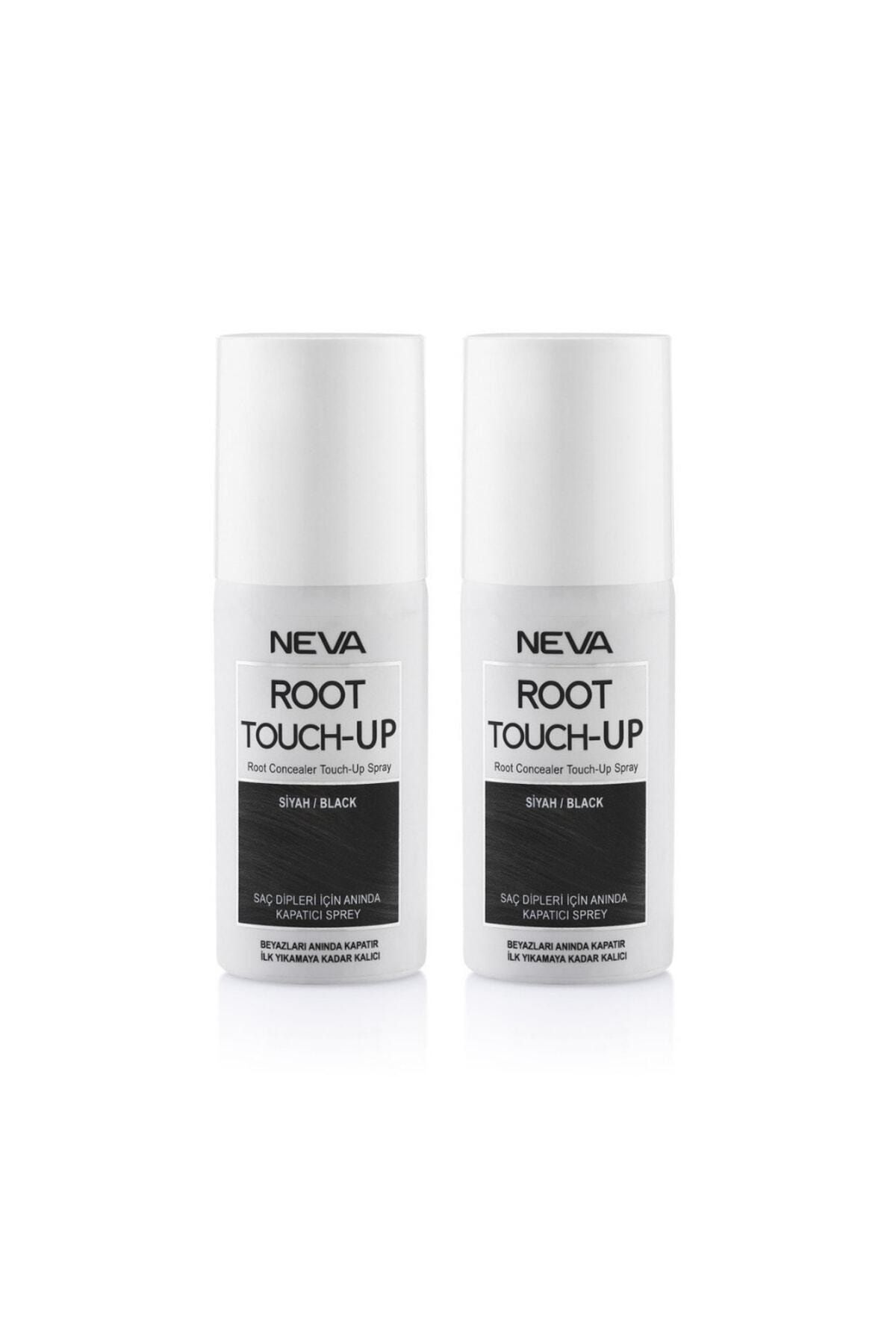 رنگ مو مشکی مردانه و زنانه Root Touch Up Neva Spray 75 میل سیاه 2 قطعه Root Touch-Up
