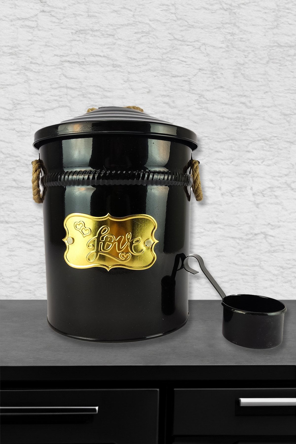 Digithome-Multi-Purpose Metal Storage Container with Lid 5 Lt Black - 900 C1-1-156 2