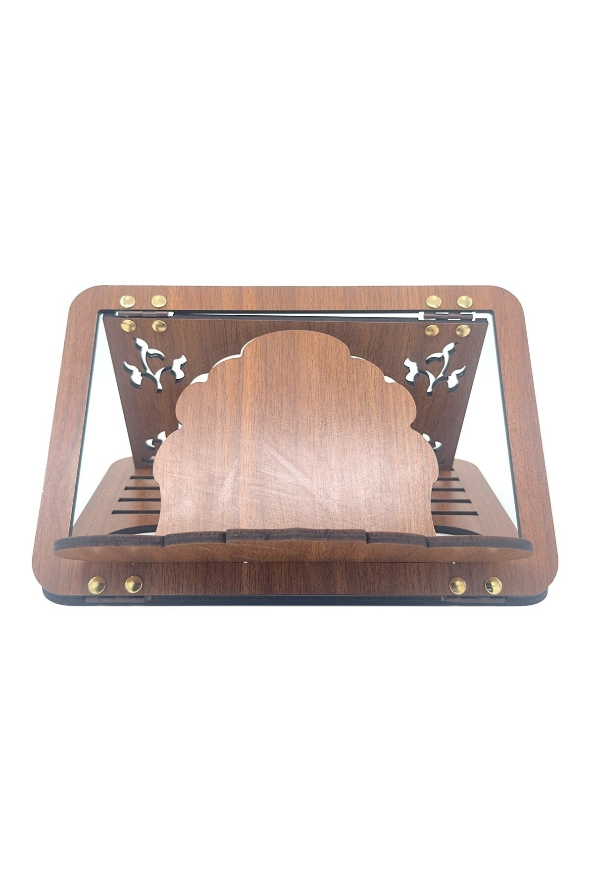 Portable Custom Design Wooden Laser Embroidered Book Reading Stand, Tablet and Laptop Holder Bag