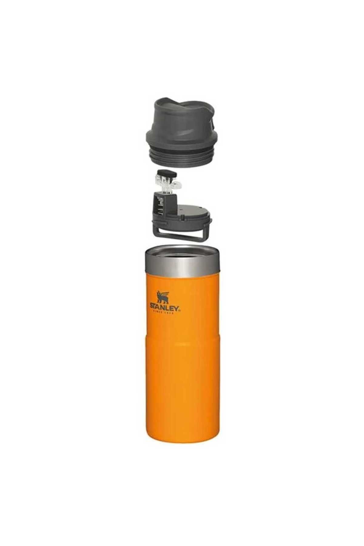 قمقمه اکشن مسافرتی تریگر 0.35 لیتر خردلی استنلی Stanley