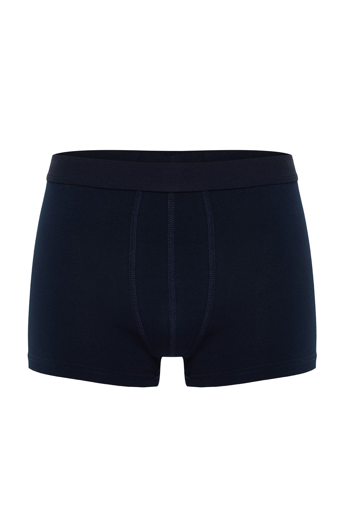Trendyol Collection-Flache Boxershorts in Marineblau, 3er-Pack - TMNAW20BX0063 4