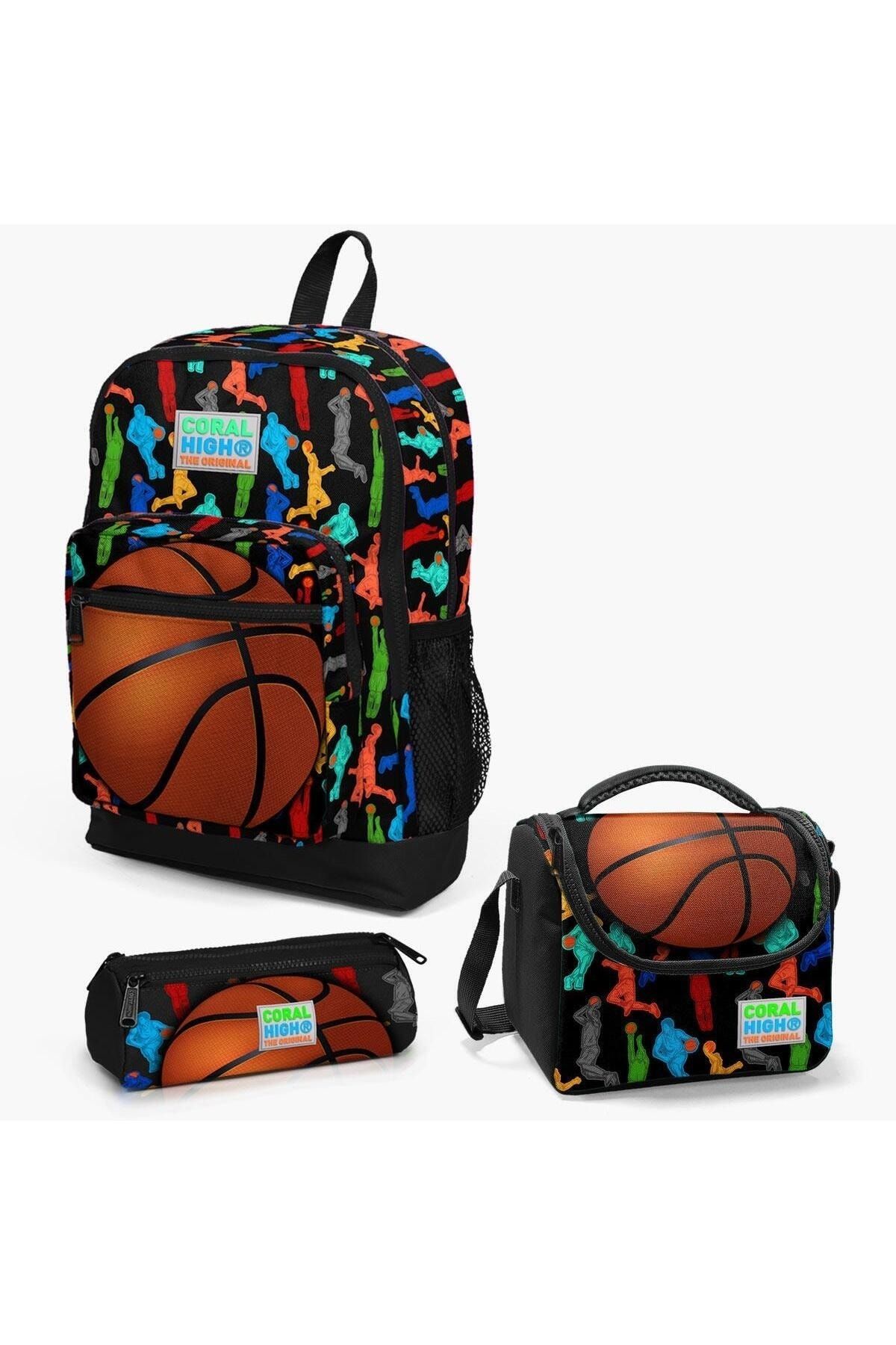 کیف مدرسه کورال های Siyah Basketbol