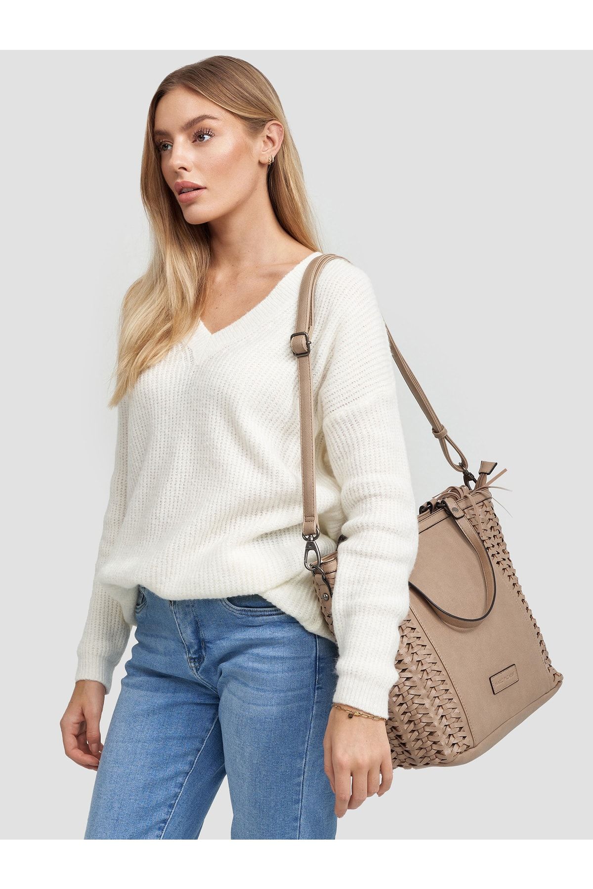 Marc Picard-Handtasche Shopper Flechtoptik 3