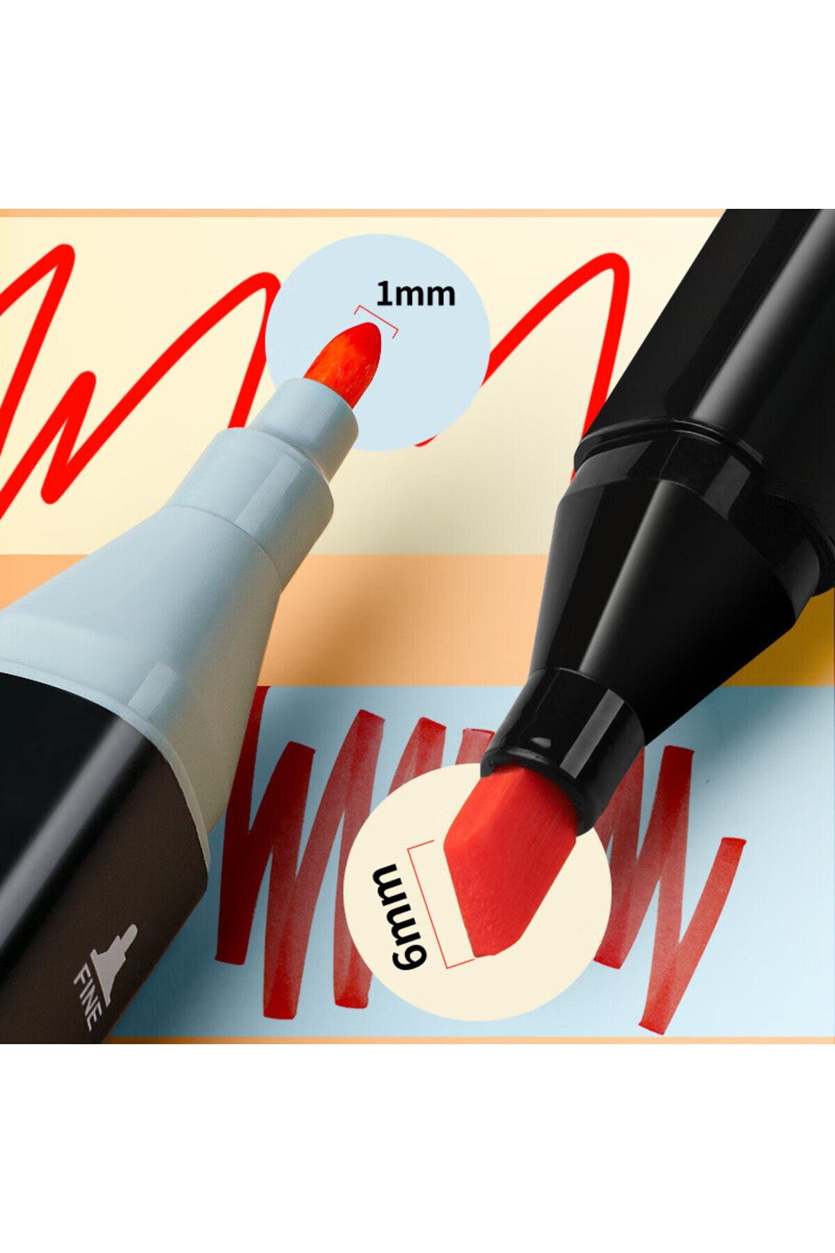 Dodocool-Set of 120 Double Ended Touch Marker Art Design Pens 5