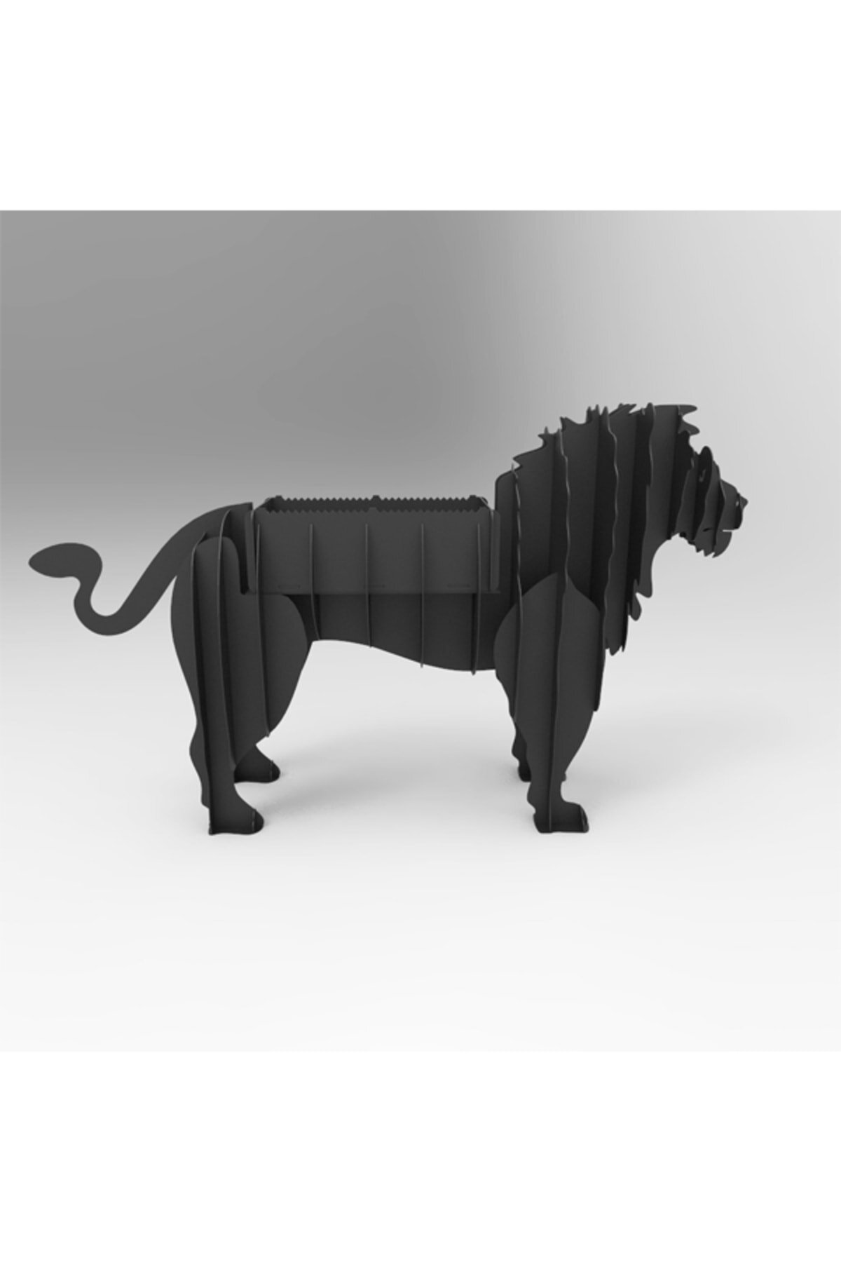 Mangal Barbekü Kömürlü Mangal Ayaklı Aslan Modeli 3