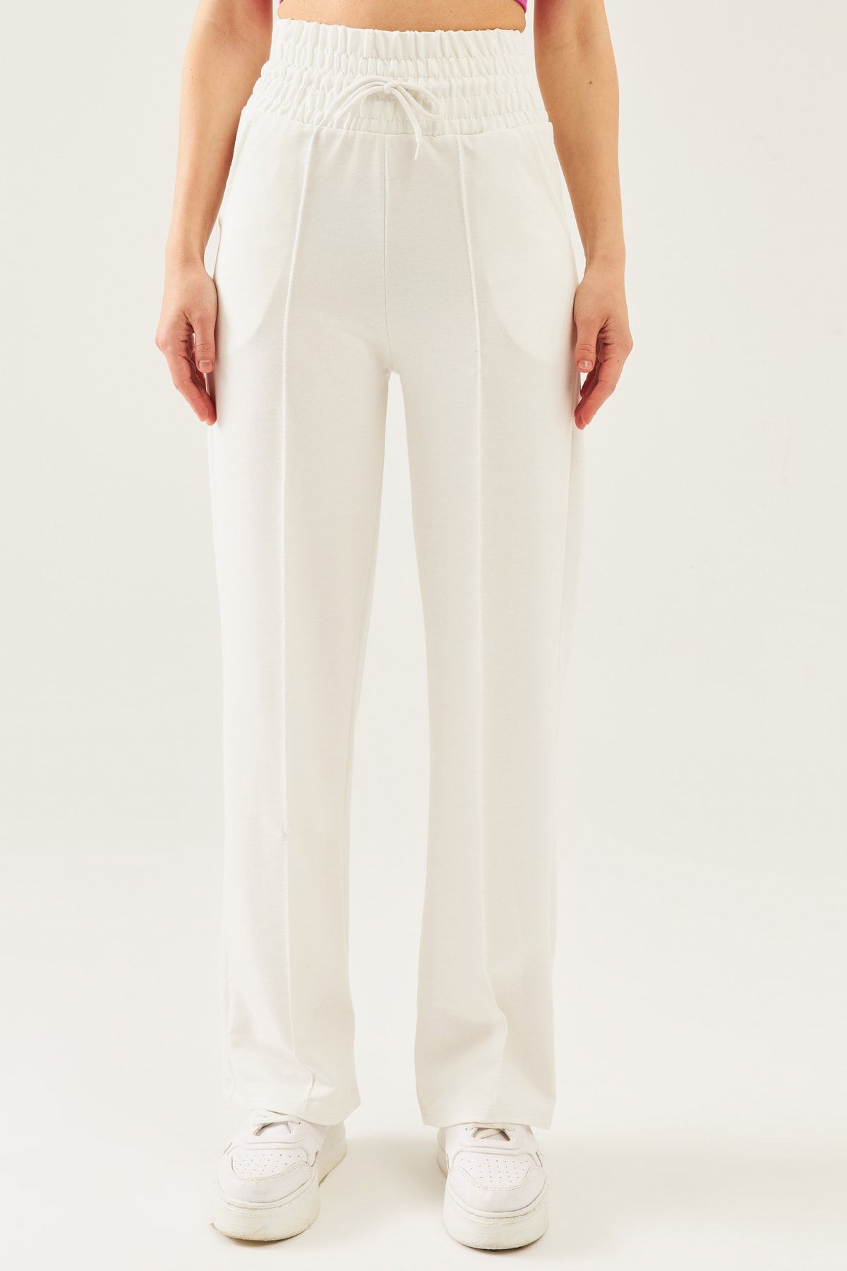 Wide waistband sweatpants outlet