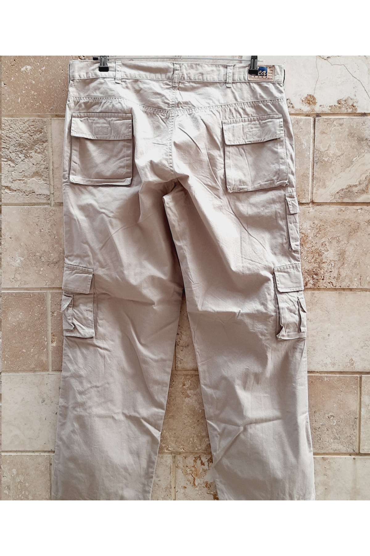 شلوار مردانه بژ SEAJEANS | 6996 اورجینال - تصویر 3