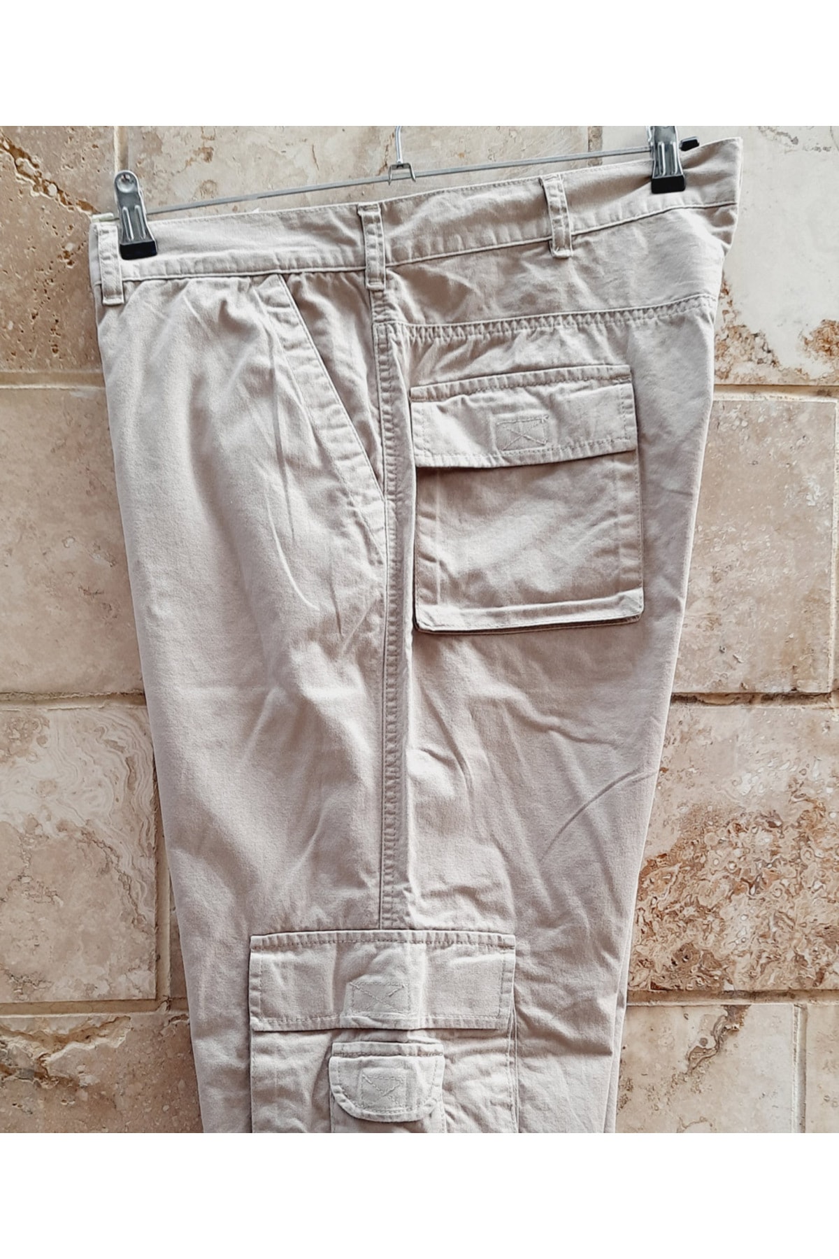شلوار مردانه بژ SEAJEANS | 6996 اورجینال - تصویر 5