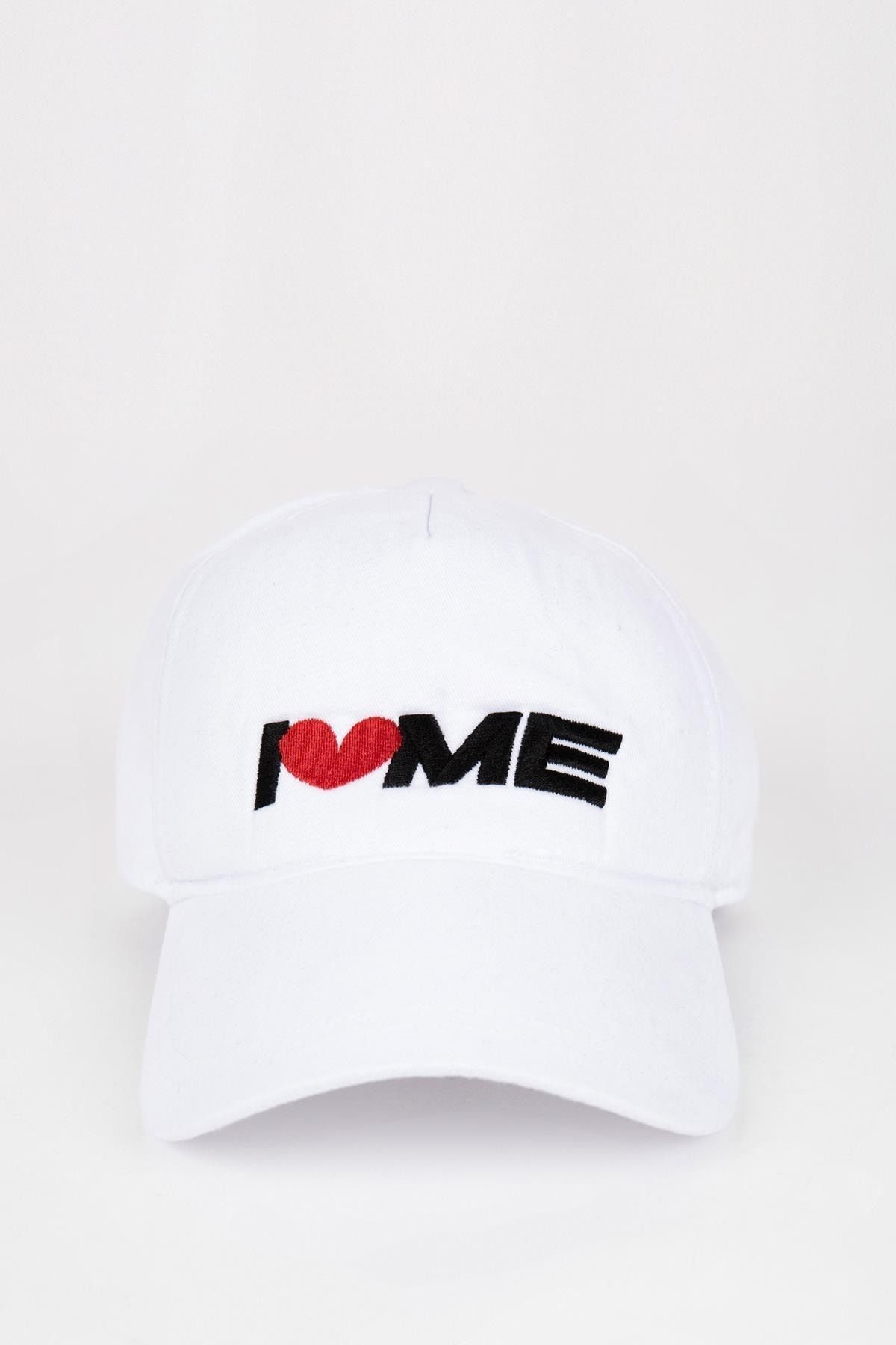 Defacto کلاه کلاهی چاپ شده I Love Me